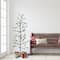 6ft. Pre-Lit Twig Artificial Christmas Tree, White LED Twinkle Lights